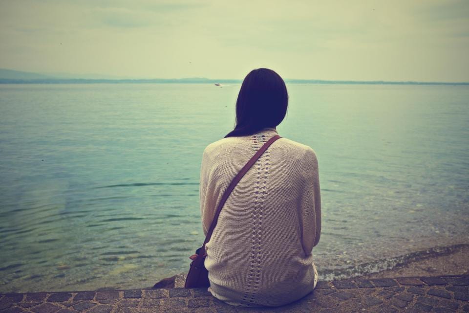 Knitwear weather by the lake