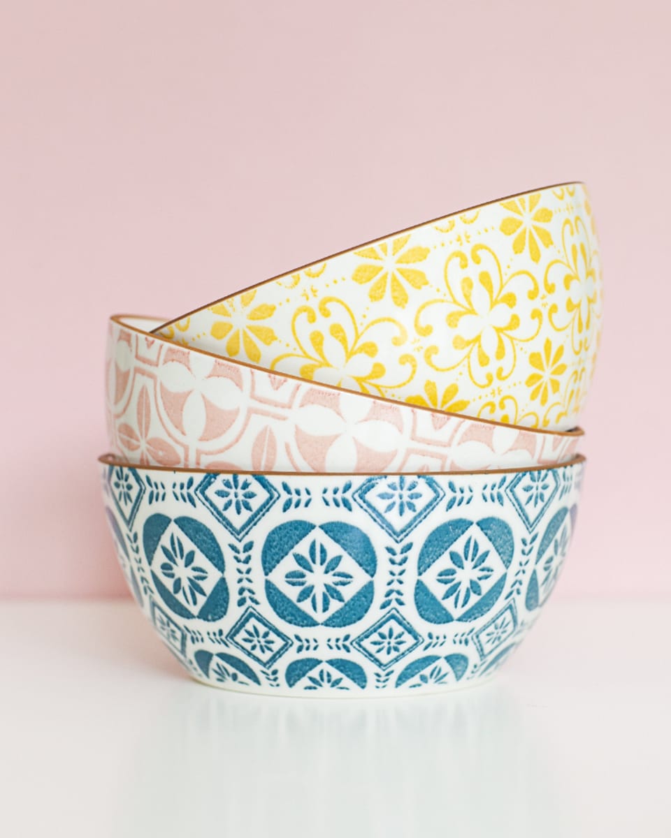 Patterned Bowl Set
