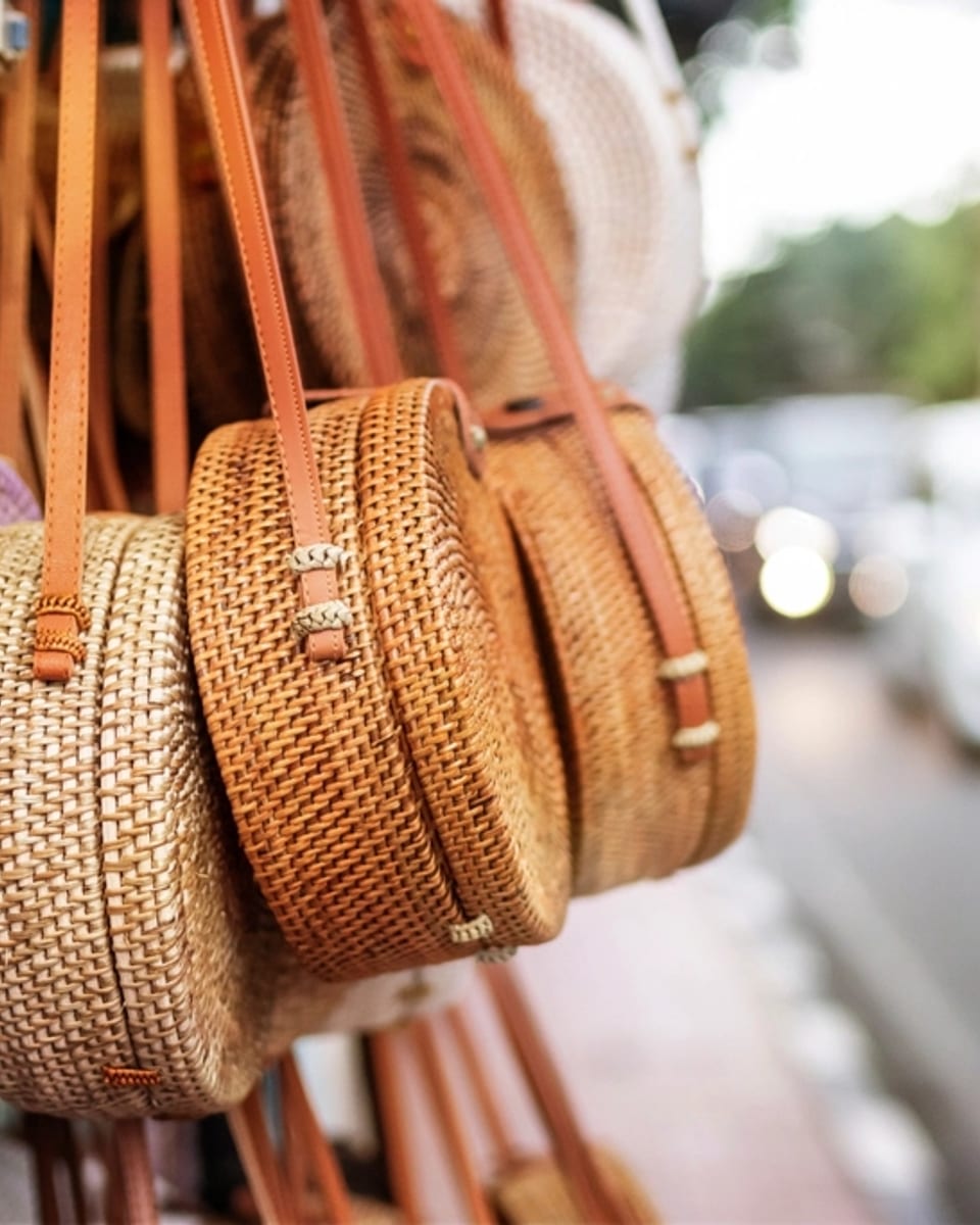 Round Rattan Crossbody, photo 2